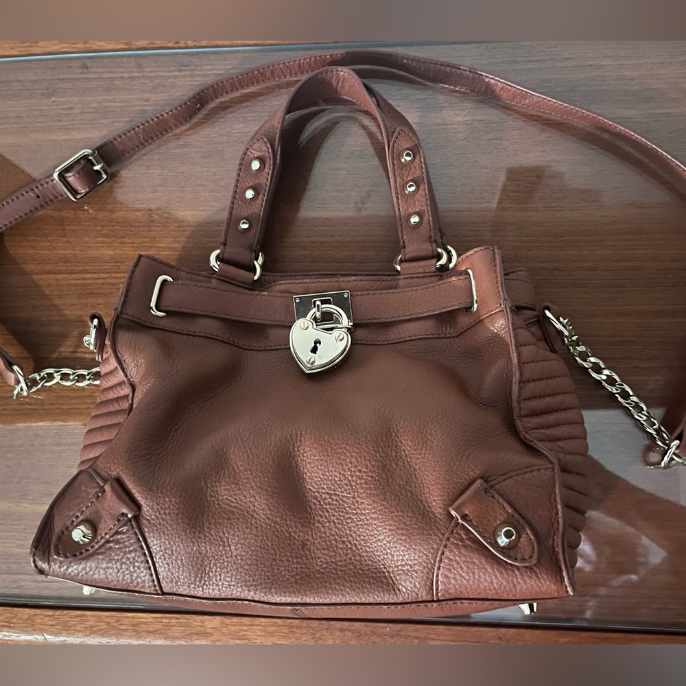 Luxurious Juicy Couture Deep Tan Leather Handbag